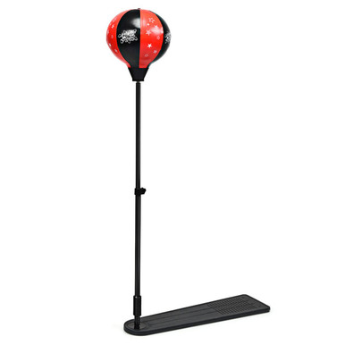 Kids Punching Bag with Adjustable Stand and Boxing Gloves