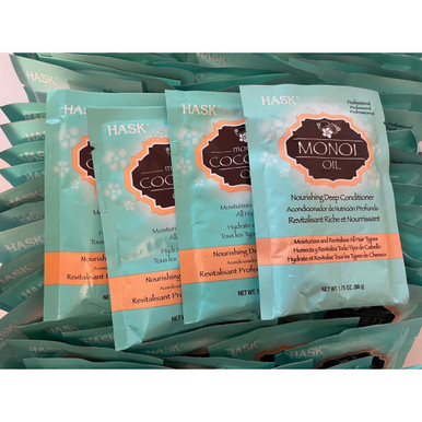 Photos - Hair Product Hask ® Monoi Coconut Oil Nourishing Deep Conditioner Packets, 1.75 oz.  4PKH (4-Pack)