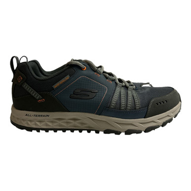 Skechers Men's Sneakers with Memory Foam & High Traction - Navy/Orange, 11