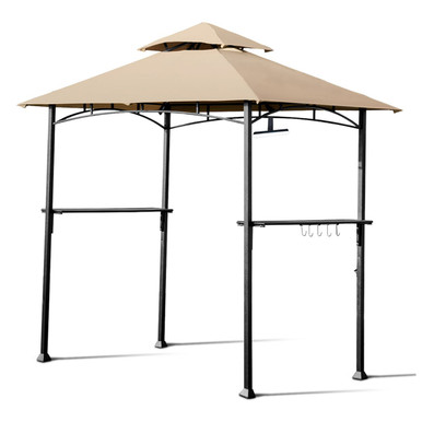 8 x 5-Foot Outdoor BBQ Grill Gazebo with LED Lights