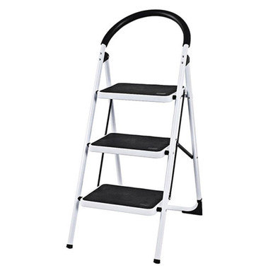 Photos - Chair Costway 3-Step 330-Pound Capacity Ladder, Heavy Duty TL32764 