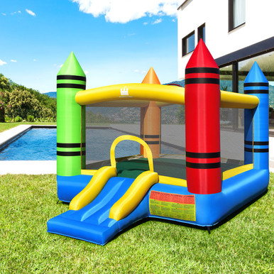 Kids' Inflatable Bounce House with Slide & Ocean Balls