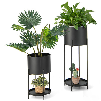 Photos - Plant Stand Goplus Decorative Metal  Set NP10658BK