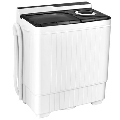 Photos - Washing Machine Goplus Portable 2-in-1 Washing and Drying Machine with Built-In Drain Pump