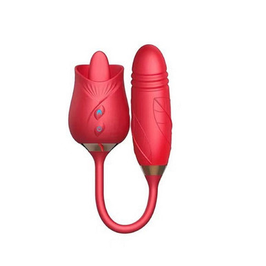 Waterproof 3-in-1 Rose Vibrator Toy