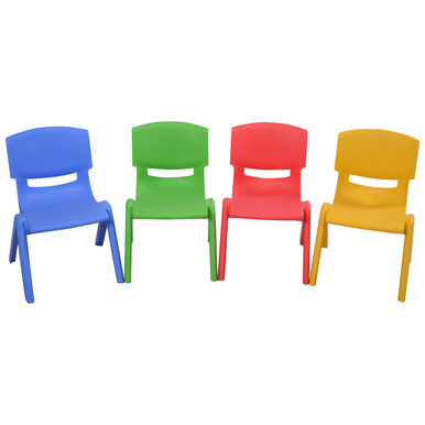 Kids' Plastic Chairs (Set of 4)