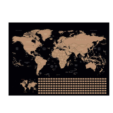 Private Label Scratch-off Travel Destination Tracker World — $10.99 at Untilgone