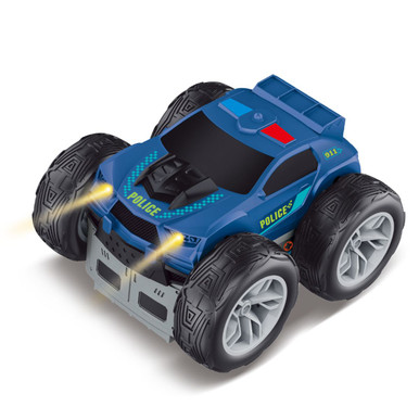 2 in 1 RC Reversible Police/Ambulance Stunt Car