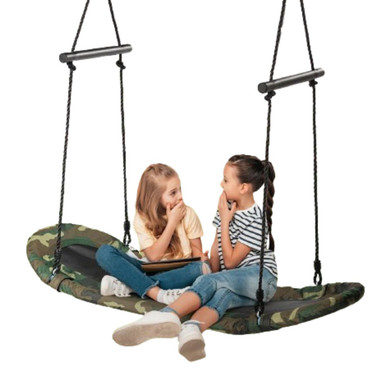 Photos - Canopy Swing Goplus Costway Adjustable Saucer Tree Swing for Kids OP70325