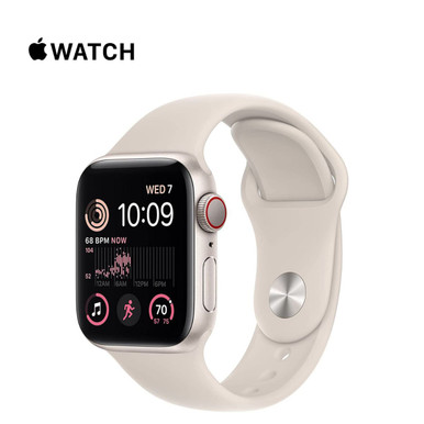 Apple Watch Series SE Gen 2, Starlight Aluminum Case