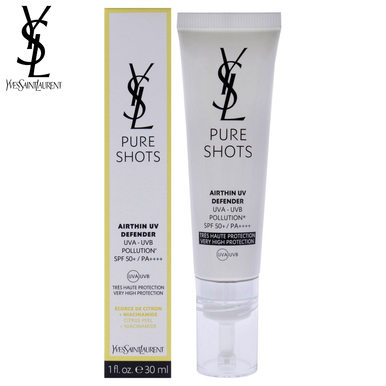 Photos - Sun Skin Care Yves Saint Laurent YSL® Pure Shots Airthin UV Defender SPF 50+ Sunscreen, 1 fl. oz. I0135037-1
