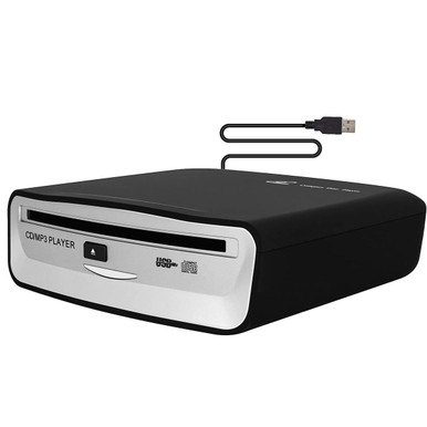External Universal CD Player for Car,Portable CD Player with Extra USB Extension Cable,Plugs into Car USB Port,Laptop,TV,Mac,Computer,for Android 4.4 and Above Navigation