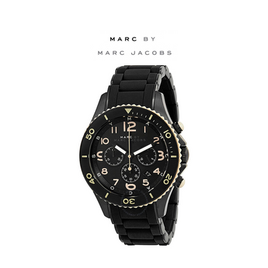 Photos - Wrist Watch Marc Jacobs Men's Marc Black Dial Watch MBM2583 
