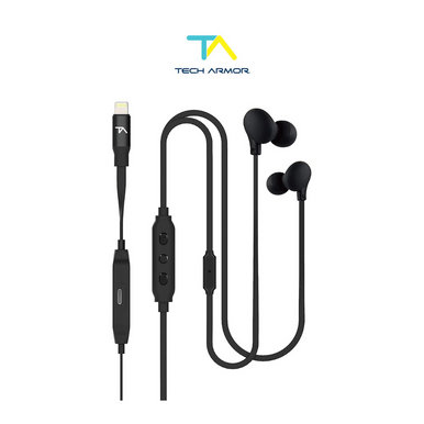Tech Armor® Apple MFi Certified Lightning Earbuds (1 or 2-Pack)