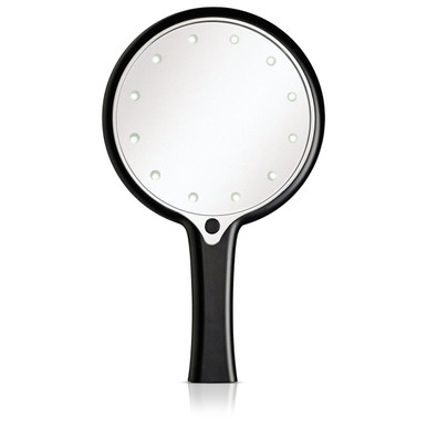 12 LED Lighted Handheld Cosmetic Mirror