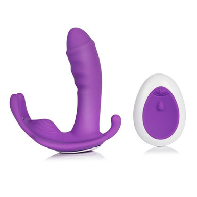 Wireless Waterproof Panty Vibrator with RC, Silicone, Butterfly Design