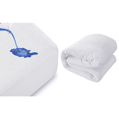 Waterproof Fitted Terry Mattress Protector - Queen