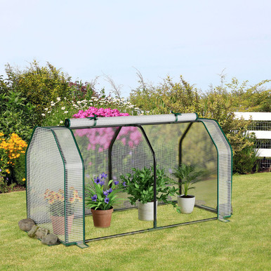 Photos - Greenhouses Goplus 47.5 x 21.5 x 24-Inch Mini Greenhouse with Roll-up Zipper Door GT3962