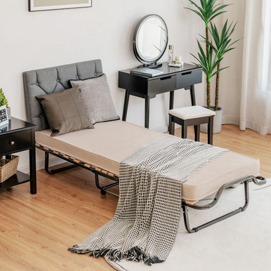 Folding Bed with Memory Foam Mattress