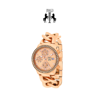 Jivago® Women's Levley Rose Gold Dial Watch