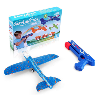 Kids' 3 LED Foam Airplanes with Launcher Toy
