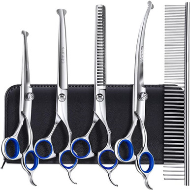6-in-1 Titanium Coated Pet Grooming Kit