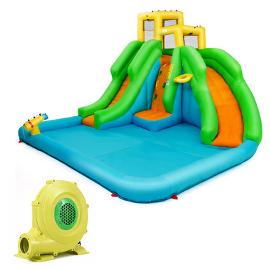 Goplus Inflatable Water Park Two-Slide Bounce House