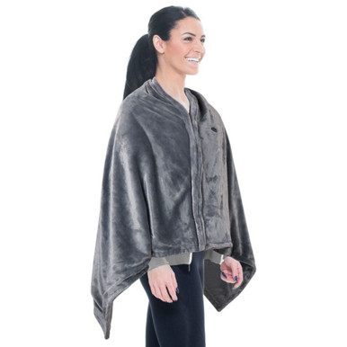 USB Heated Zipper Blanket Shawl (Requires Power Bank)