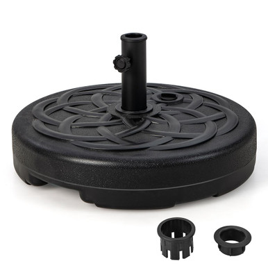 22-Inch Fillable Heavy-Duty Round Patio Umbrella Base Stand