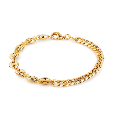 8 or 10Inch Mariner  Cuban Link Bracelet  8