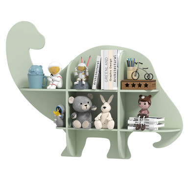 Kids' 2-Tier Floating Dinosaur Bookshelf