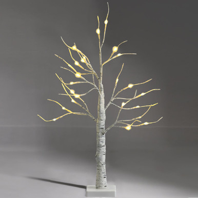 Photos - Other Decoration Costway Pre-Lit White Twig Birch Christmas Tree Decor 2*CM23466 