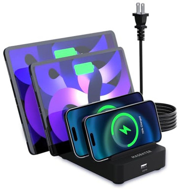 MASBATER 5-Port USB-C Fast Charging Station