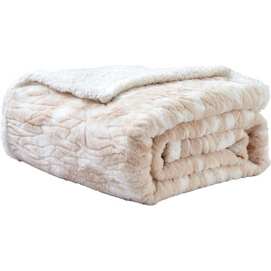 Alaska Faux Fur Sherpa Blanket, 108" x 90" (King Size)