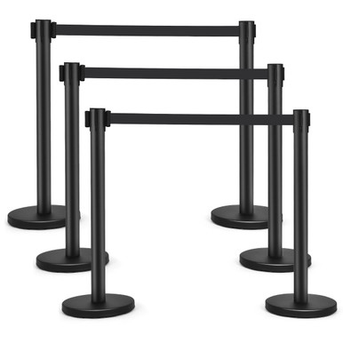 Retractable Belt Stanchion Queue Poles