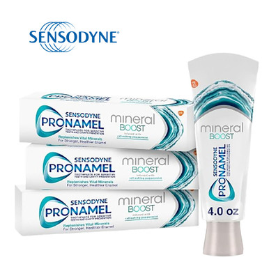 Sensodyne Pronamel Mineral Boost Toothpaste, Peppermint, 4 oz. (3-Pack)