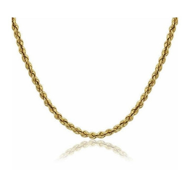 Photos - Pendant / Choker Necklace Private Label 14K Solid Yellow Gold 1.8mm Rope Chain - 16 inch CH0903-16
