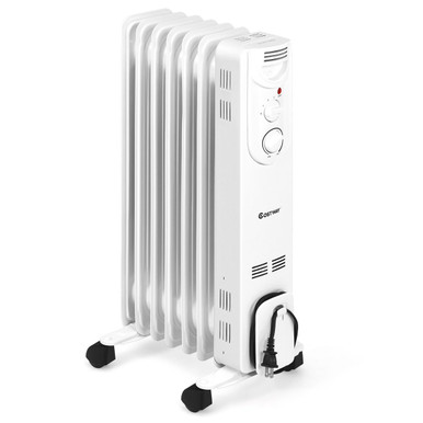 1500W Electric Space Heater with 3 Heat Settings & Safe Protection