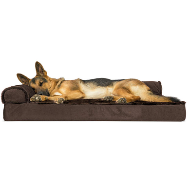 Photos - Dog Bed / Basket FurHaven Pet Products Plush & Velvet Deluxe Chaise Lounge Orthopedic Pet B