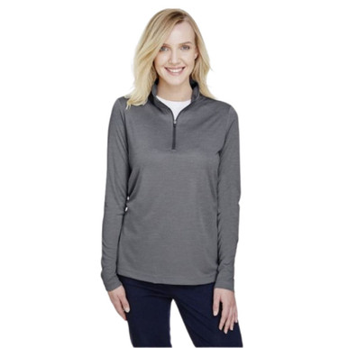 Team 365 Ladies Zone Sonic Performance QuarterZip   TT31HWDKGREYHEATHER3XLNEWV