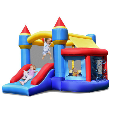 Castle Inflatable Bounce House with Basketball Nets
