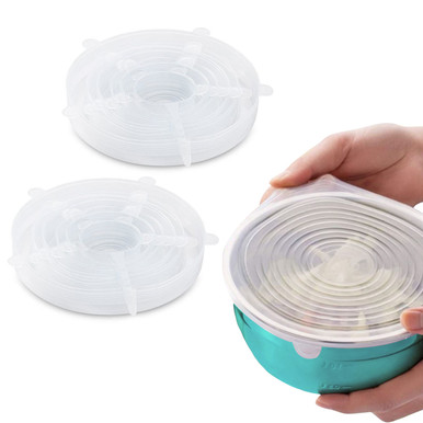 Reusable Silicone Stretch Container Cover (12-Pack)