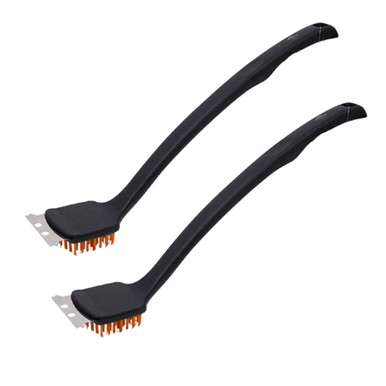 Fire & Flavor Nylon Grill Brush for Outdoor Grill Cleaning (2-Pack)