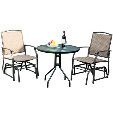 3-Piece Patio Bistro Furniture Set