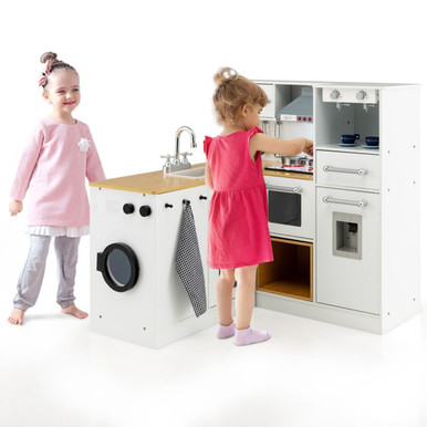 2-Piece Kitchen Play Set with Range Hood 