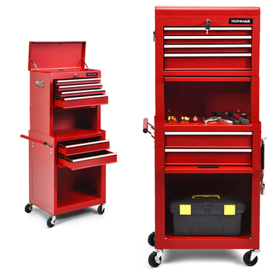 Rolling 6-Drawer Tool Chest with Riser