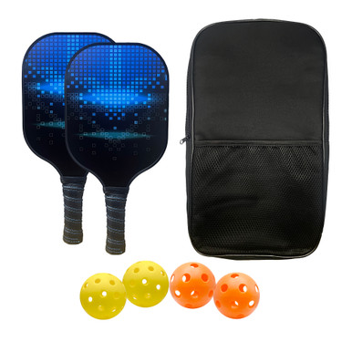 Pickleball Set with 2 Paddles and 4 Balls