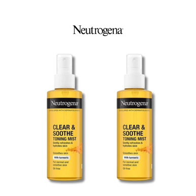 Neutrogena Soothing Clear Turmeric Mist Spray, 4.2 fl oz (2-Pack)