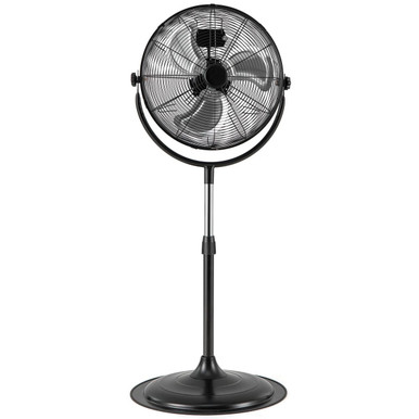 High Velocity, 360° Vertical Oscillating Pedestal Fan - 18" Standing Fan