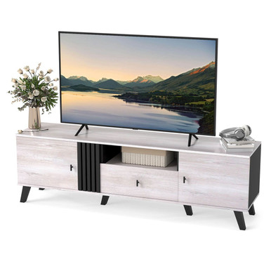 Mid Century Modern TV Stand for 80" TVs